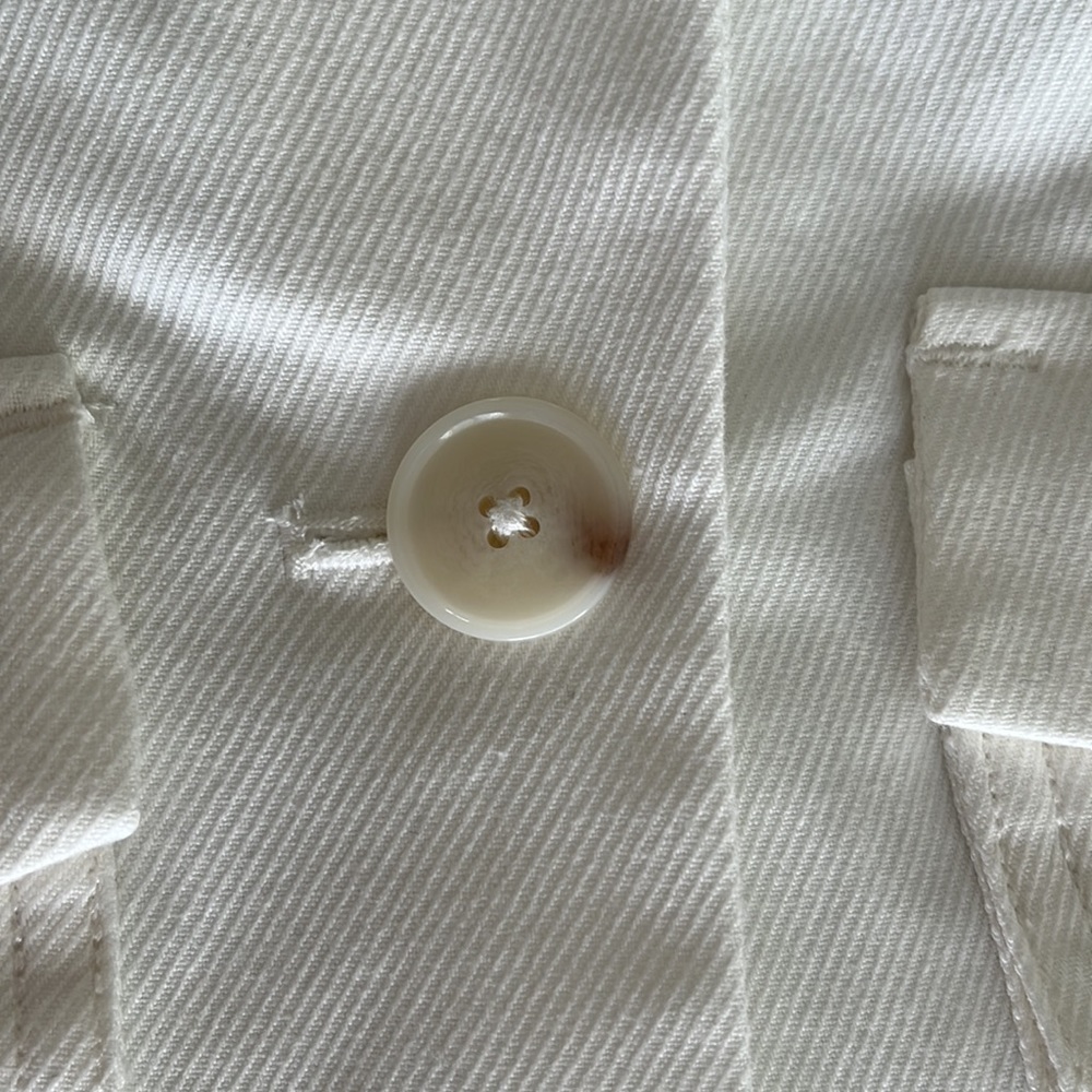 Anthropologie Jacket Fully Lined White Size 2 - Picture 9 of 16